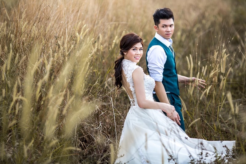 Earthy Tones Wedding Attire